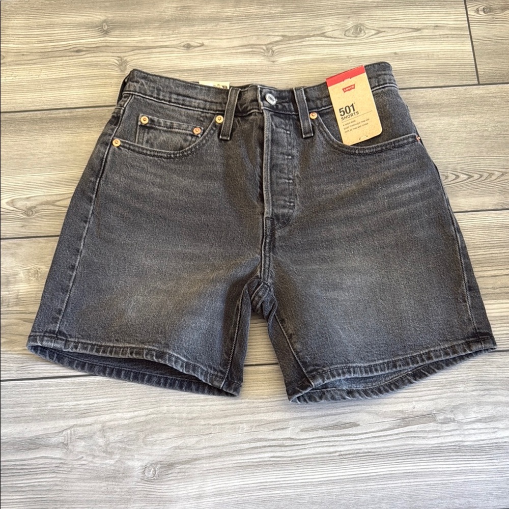 Levi's 501 Charcoal Denim Shorts